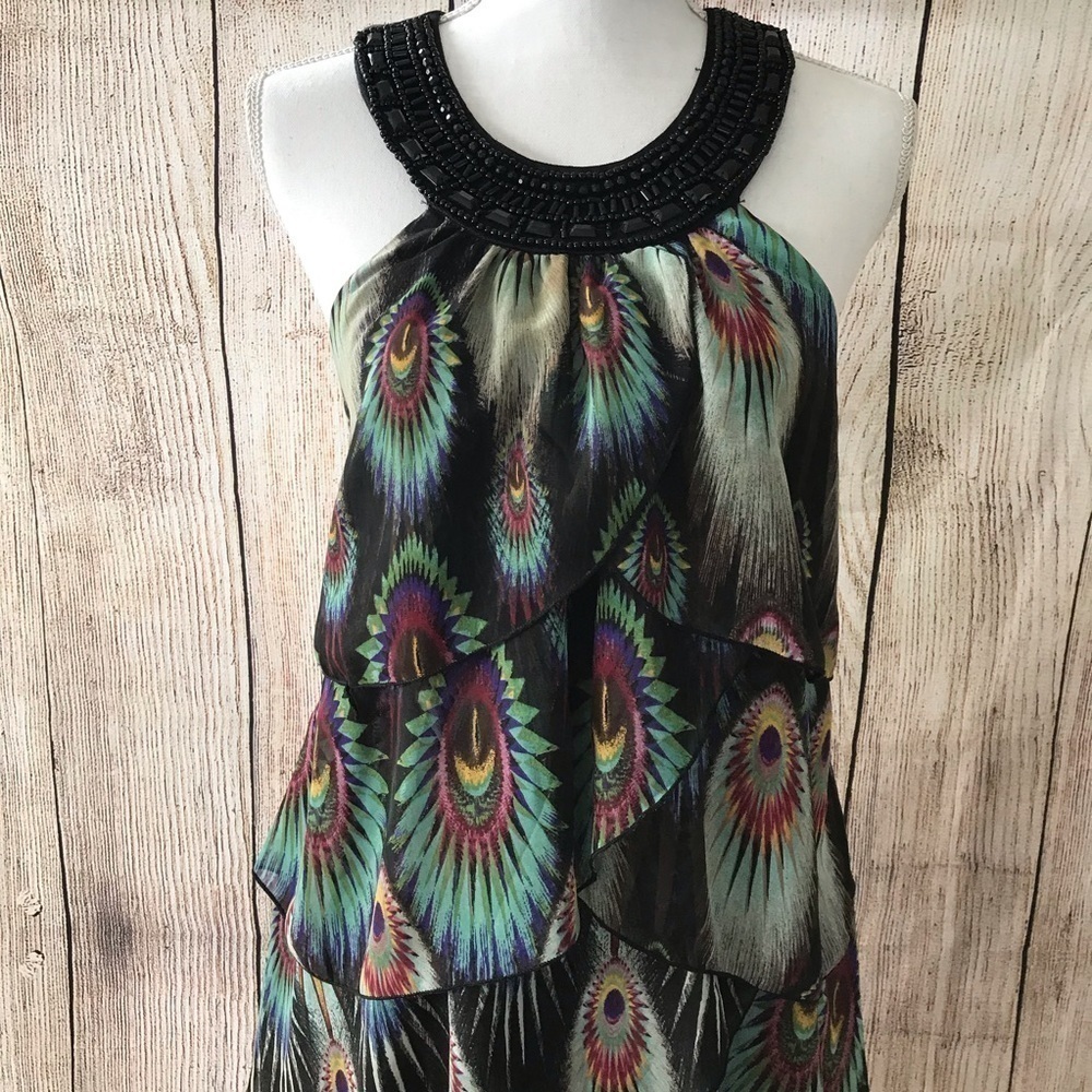 Twenty one Peacock Dress!! Adorable!!! - Picture 3 of 8